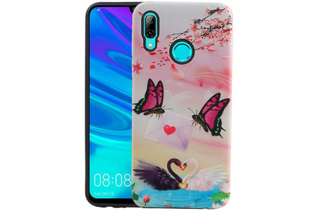 BAOHU Vlinder Design Hardcase Backcover - Hoesje Geschikt voor Huawei P Smart 2019