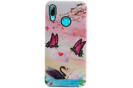 Vlinder Design Hardcase Backcover voor Huawei P Smart 2019