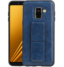 BAOHU Grip Stand Hardcase Backcover Samsung Galaxy A8 (2018) Blauw