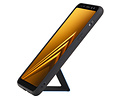 Grip Stand Hardcase Backcover - Telefoonhoesje - Achterkant Hoesje - Geschikt voor Samsung Galaxy A8 (2018) - Blauw