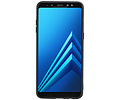 Grip Stand Hardcase Backcover - Telefoonhoesje - Achterkant Hoesje - Geschikt voor Samsung Galaxy A8 Plus - Zwart