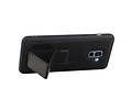 BAOHU Grip Stand Hardcase Backcover - Telefoonhoesje - Achterkant Hoesje - Geschikt voor Samsung Galaxy A8 Plus - Zwart