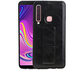 Grip Stand Hardcase Backcover - Telefoonhoesje - Achterkant Hoesje - Geschikt voor Samsung Galaxy A9 (2018) - Zwart