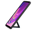 Grip Stand Hardcase Backcover - Telefoonhoesje - Achterkant Hoesje - Geschikt voor Samsung Galaxy A9 (2018) - Blauw