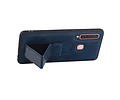 BAOHU Grip Stand Hardcase Backcover - Telefoonhoesje - Achterkant Hoesje - Geschikt voor Samsung Galaxy A9 (2018) - Blauw