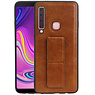 Grip Stand Hardcase Backcover Samsung Galaxy A9 (2018) Bruin