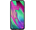 BAOHU Grip Stand Hardcase Backcover - Telefoonhoesje - Achterkant Hoesje - Geschikt voor Samsung Galaxy A40 - Blauw