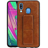 BAOHU Grip Stand Hardcase Backcover Samsung Galaxy A40 Bruin