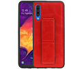 Grip Stand Hardcase Backcover - Telefoonhoesje - Achterkant Hoesje - Geschikt voor Samsung Galaxy A50 - Rood