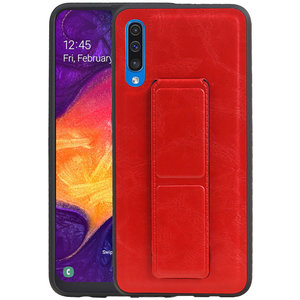 BAOHU Grip Stand Hardcase Backcover - Telefoonhoesje - Achterkant Hoesje - Geschikt voor Samsung Galaxy A50 - Rood