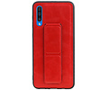 Grip Stand Hardcase Backcover - Telefoonhoesje - Achterkant Hoesje - Geschikt voor Samsung Galaxy A50 - Rood