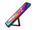 Grip Stand Hardcase Backcover - Telefoonhoesje - Achterkant Hoesje - Geschikt voor Samsung Galaxy A70 - Rood