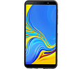 Grip Stand Hardcase Backcover - Telefoonhoesje - Achterkant Hoesje - Geschikt voor Samsung Galaxy A7 (2018) - Blauw