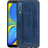 BAOHU Grip Stand Hardcase Backcover Samsung Galaxy A7 (2018) Blauw