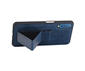 BAOHU Grip Stand Hardcase Backcover - Telefoonhoesje - Achterkant Hoesje - Geschikt voor Samsung Galaxy A7 (2018) - Blauw