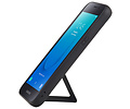 BAOHU Grip Stand Hardcase Backcover - Telefoonhoesje - Achterkant Hoesje - Geschikt voor Samsung Galaxy J2 Core - Zwart
