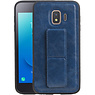 BAOHU Grip Stand Hardcase Backcover Samsung Galaxy J2 Core Blauw
