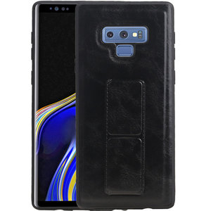 BAOHU Grip Stand Hardcase Backcover - Telefoonhoesje - Achterkant Hoesje - Geschikt voor Samsung Galaxy Note 9 - Zwart