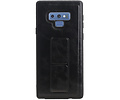 Grip Stand Hardcase Backcover - Telefoonhoesje - Achterkant Hoesje - Geschikt voor Samsung Galaxy Note 9 - Zwart