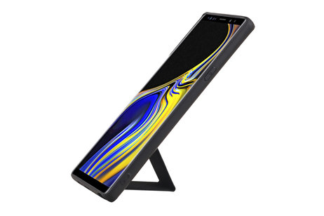 BAOHU Grip Stand Hardcase Backcover - Telefoonhoesje - Achterkant Hoesje - Geschikt voor Samsung Galaxy Note 9 - Zwart