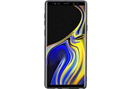 Grip Stand Hardcase Backcover - Telefoonhoesje - Achterkant Hoesje - Geschikt voor Samsung Galaxy Note 9 - Zwart