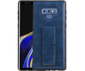 Grip Stand Hardcase Backcover - Telefoonhoesje - Achterkant Hoesje - Geschikt voor Samsung Galaxy Note 9 - Blauw