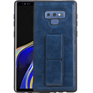 BAOHU Grip Stand Hardcase Backcover - Telefoonhoesje - Achterkant Hoesje - Geschikt voor Samsung Galaxy Note 9 - Blauw