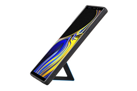 BAOHU Grip Stand Hardcase Backcover - Telefoonhoesje - Achterkant Hoesje - Geschikt voor Samsung Galaxy Note 9 - Blauw