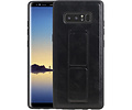 Grip Stand Hardcase Backcover - Telefoonhoesje - Achterkant Hoesje - Geschikt voor Samsung Galaxy Note 8 - Zwart