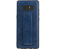 Grip Stand Hardcase Backcover - Telefoonhoesje - Achterkant Hoesje - Geschikt voor Samsung Galaxy Note 8 - Blauw