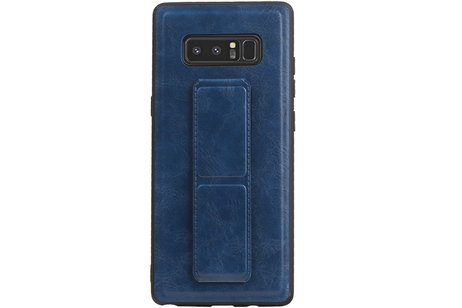 BAOHU Grip Stand Hardcase Backcover - Telefoonhoesje - Achterkant Hoesje - Geschikt voor Samsung Galaxy Note 8 - Blauw