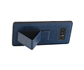 Grip Stand Hardcase Backcover - Telefoonhoesje - Achterkant Hoesje - Geschikt voor Samsung Galaxy Note 8 - Blauw