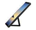 Grip Stand Hardcase Backcover - Telefoonhoesje - Achterkant Hoesje - Geschikt voor Samsung Galaxy Note 8 - Bruin
