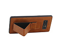 BAOHU Grip Stand Hardcase Backcover - Telefoonhoesje - Achterkant Hoesje - Geschikt voor Samsung Galaxy Note 8 - Bruin