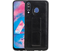 BAOHU Grip Stand Hardcase Backcover - Telefoonhoesje - Achterkant Hoesje - Geschikt voor Samsung Galaxy M30 - Zwart
