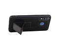 BAOHU Grip Stand Hardcase Backcover - Telefoonhoesje - Achterkant Hoesje - Geschikt voor Samsung Galaxy M30 - Zwart