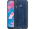 Grip Stand Hardcase Backcover - Telefoonhoesje - Achterkant Hoesje - Geschikt voor Samsung Galaxy M30 - Blauw