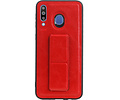BAOHU Grip Stand Hardcase Backcover - Telefoonhoesje - Achterkant Hoesje - Geschikt voor Samsung Galaxy M30 - Rood