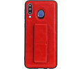 Grip Stand Hardcase Backcover - Telefoonhoesje - Achterkant Hoesje - Geschikt voor Samsung Galaxy M30 - Rood