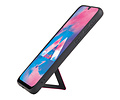 Grip Stand Hardcase Backcover - Telefoonhoesje - Achterkant Hoesje - Geschikt voor Samsung Galaxy M30 - Rood