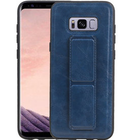BAOHU Grip Stand Hardcase Backcover Samsung Galaxy S8 Plus Blauw