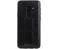 BAOHU Grip Stand Hardcase Backcover - Telefoonhoesje - Achterkant Hoesje - Geschikt voor Samsung Galaxy S9 Plus - Zwart
