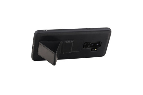 BAOHU Grip Stand Hardcase Backcover - Telefoonhoesje - Achterkant Hoesje - Geschikt voor Samsung Galaxy S9 Plus - Zwart