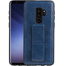 BAOHU Grip Stand Hardcase Backcover Samsung Galaxy S9 Plus Blauw