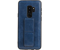 BAOHU Grip Stand Hardcase Backcover - Telefoonhoesje - Achterkant Hoesje - Geschikt voor Samsung Galaxy S9 Plus - Blauw