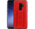 Grip Stand Hardcase Backcover - Telefoonhoesje - Achterkant Hoesje - Geschikt voor Samsung Galaxy S9 Plus - Rood