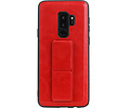 Grip Stand Hardcase Backcover - Telefoonhoesje - Achterkant Hoesje - Geschikt voor Samsung Galaxy S9 Plus - Rood