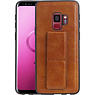 BAOHU Grip Stand Hardcase Backcover Samsung Galaxy S9 Bruin