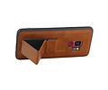 BAOHU Grip Stand Hardcase Backcover - Telefoonhoesje - Achterkant Hoesje - Geschikt voor Samsung Galaxy S9 - Bruin