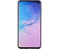 BAOHU Grip Stand Hardcase Backcover - Telefoonhoesje - Achterkant Hoesje - Geschikt voor Samsung Galaxy S10 - Blauw